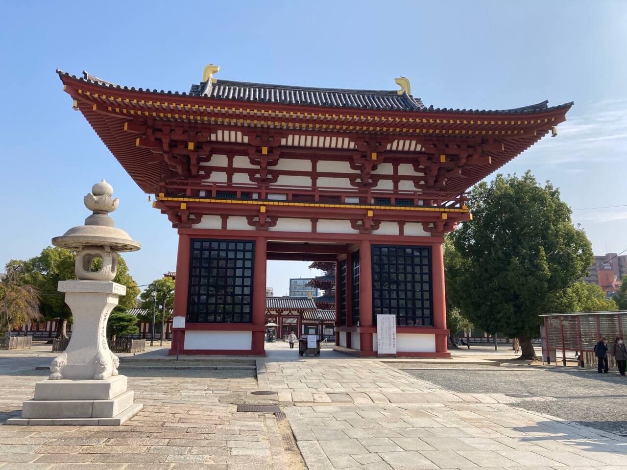 四天王寺、西大門の写真